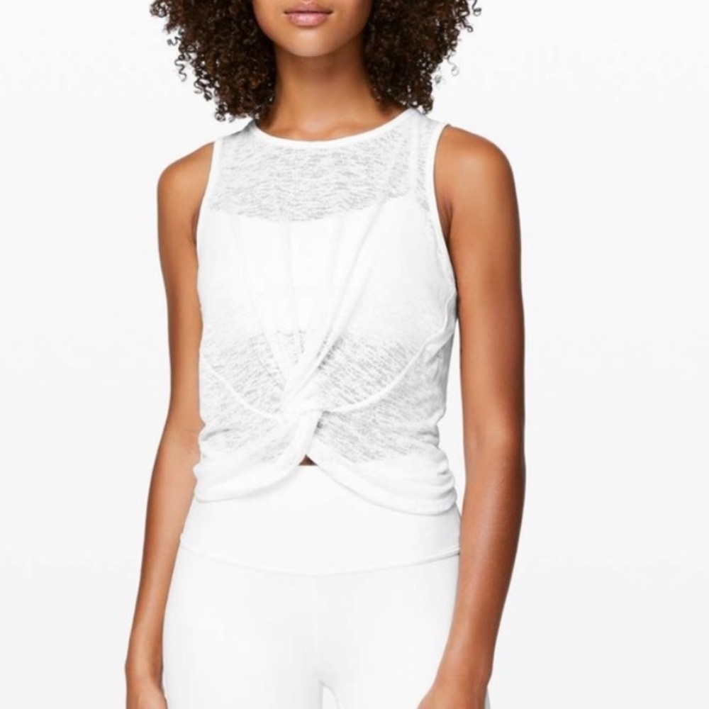 Lululemon breeze through twist tank